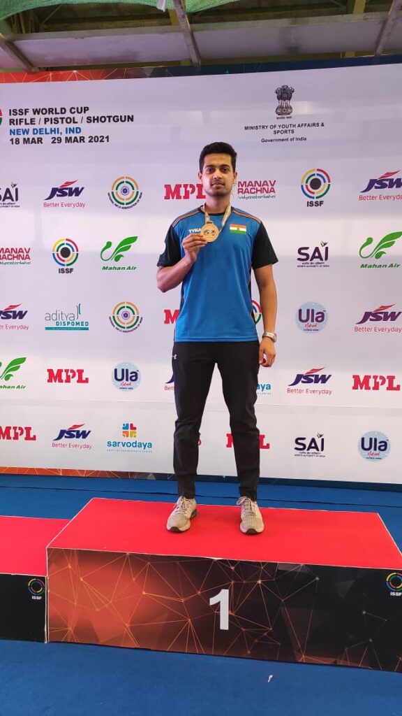 Swapnil Kusale Bronze medal